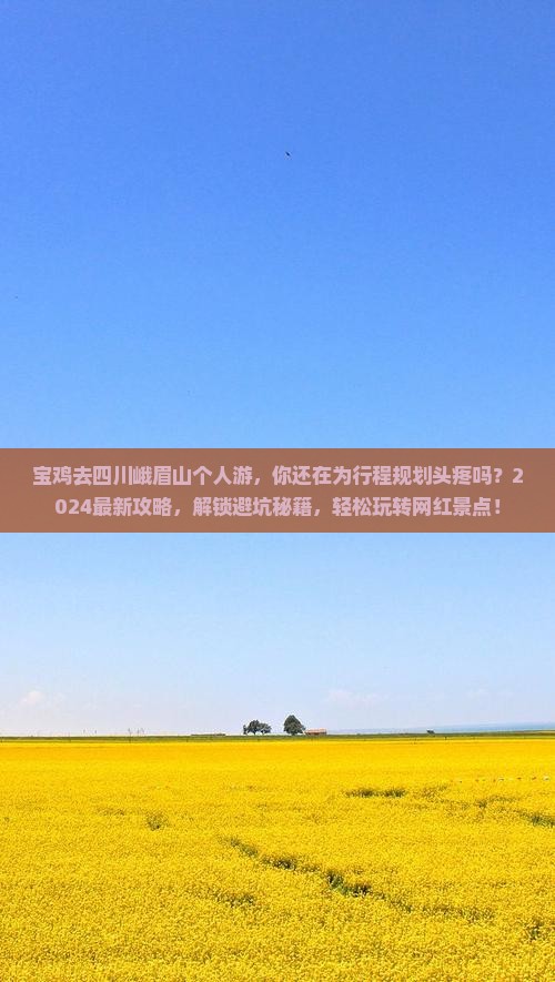 宝鸡去四川峨眉山个人游