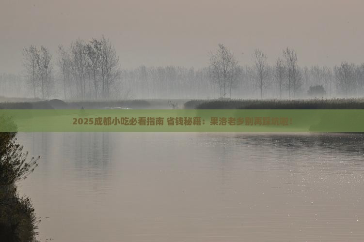 果洛去四川成都旅游小吃