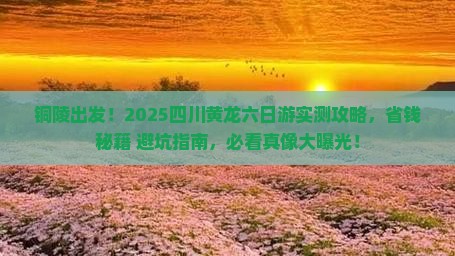 铜陵到四川黄龙六日游