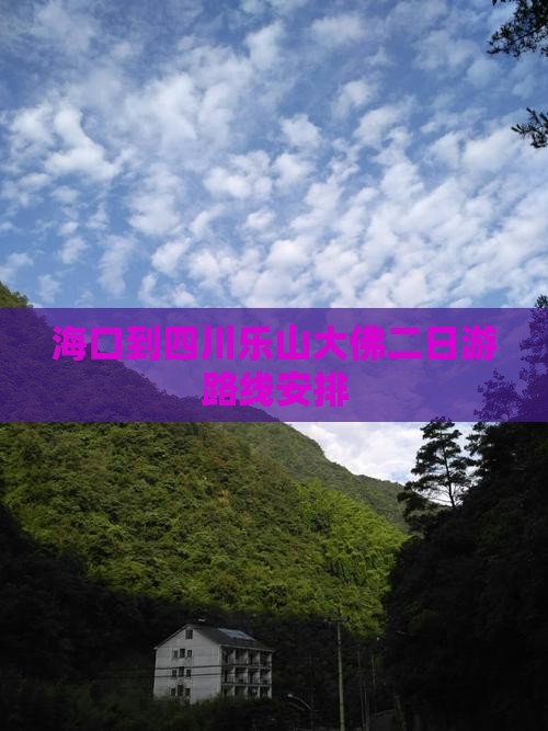 海口到四川乐山大佛二日游
