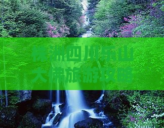 株洲去四川乐山大佛大型旅游团