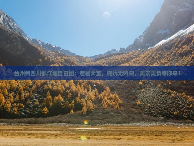 台州到四川都江堰自由团