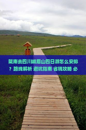 陇南去四川峨眉山四日游