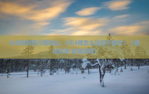 阜新到四川青城山旅行社