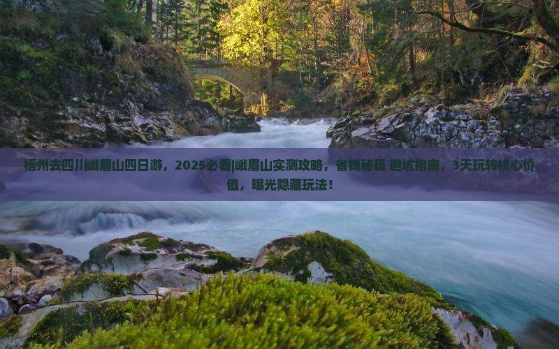 梧州去四川峨眉山四日游