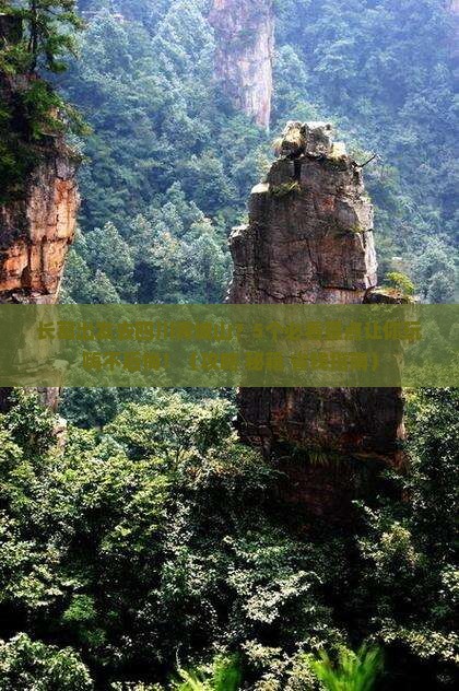 长葛到四川青城山哪里玩