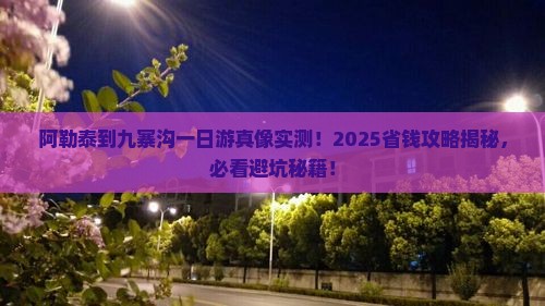 阿勒泰到四川九寨沟一日