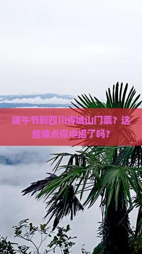 端午节到四川青城山门票