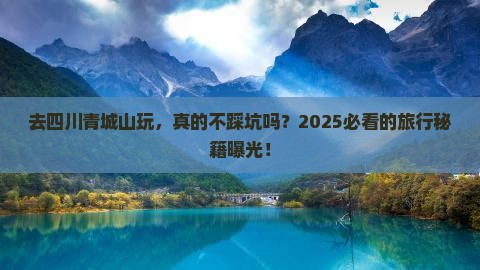 来宾去四川青城山旅行社