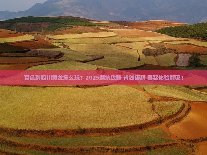 百色到四川黄龙旅行社