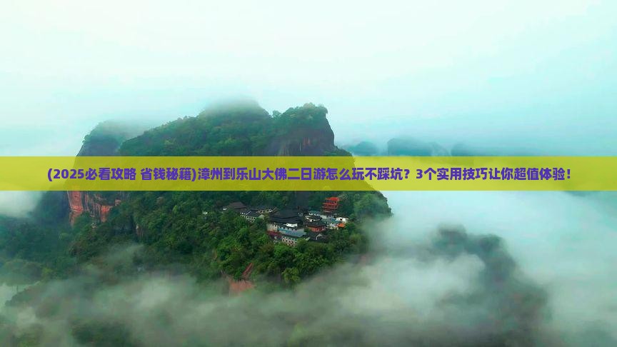 漳州到四川乐山大佛二日游