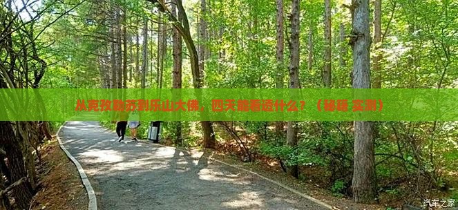 克孜勒苏到四川乐山大佛四日游