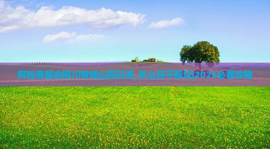 阿拉善盟去四川青城山四日游