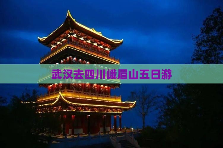 武汉去四川峨眉山五日游
