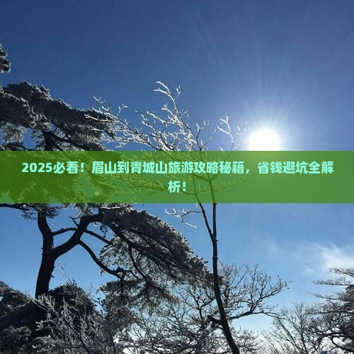 眉山到四川青城山哪里玩