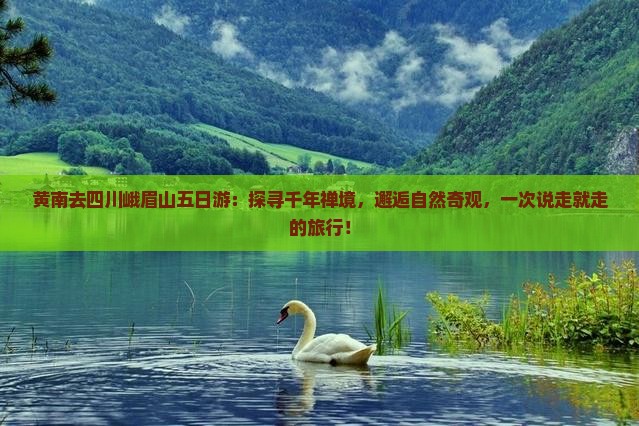 黄南去四川峨眉山五日游