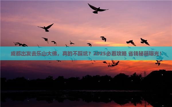 成都到四川乐山大佛攻略
