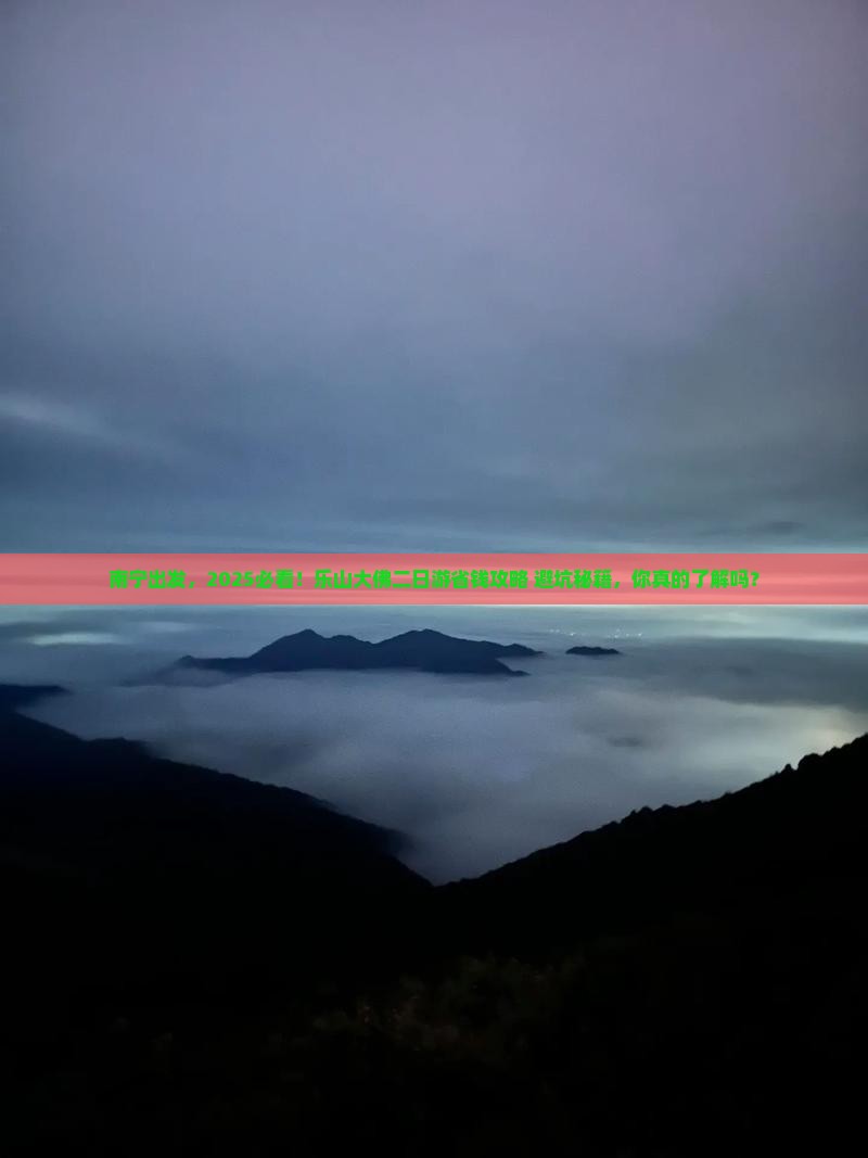南宁去四川乐山大佛二日游