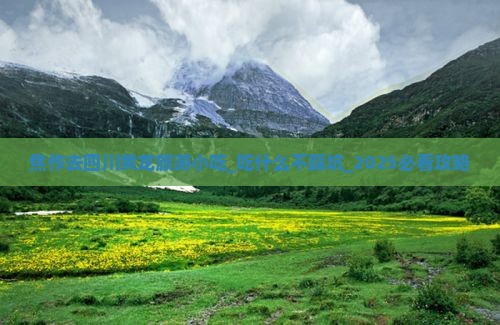 焦作去四川黄龙旅游小吃