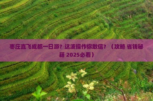 枣庄去四川成都一日