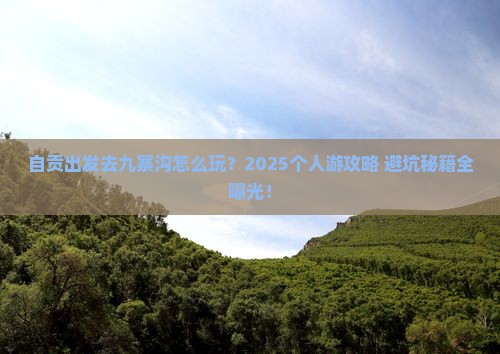 自贡到四川九寨沟个人游