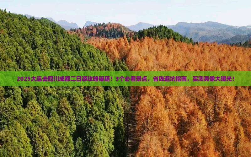 大连去四川成都二日游
