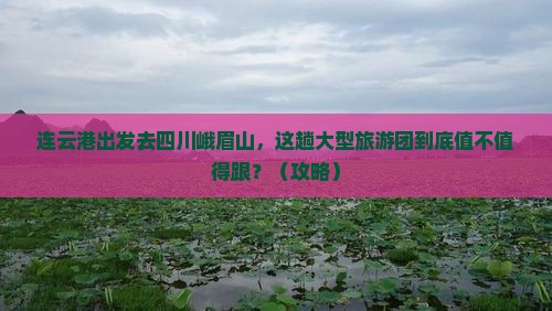 连云港去四川峨眉山大型旅游团