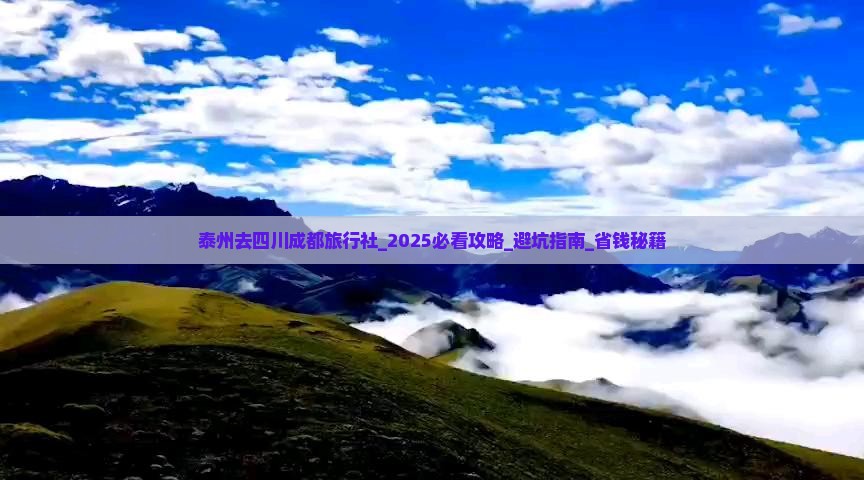 泰州去四川成都旅行社