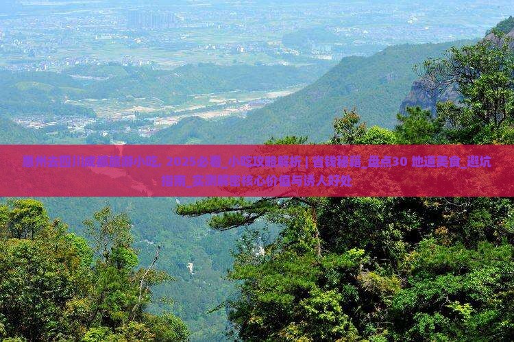 惠州去四川成都旅游小吃
