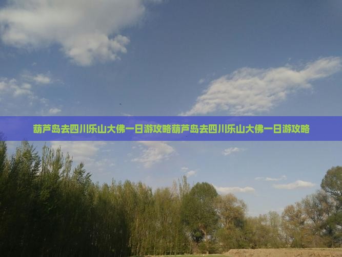 葫芦岛去四川乐山大佛一日