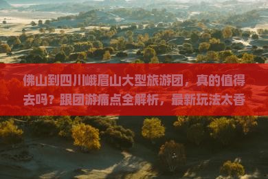 佛山到四川峨眉山大型旅游团