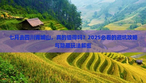 七月到四川青城山个人游