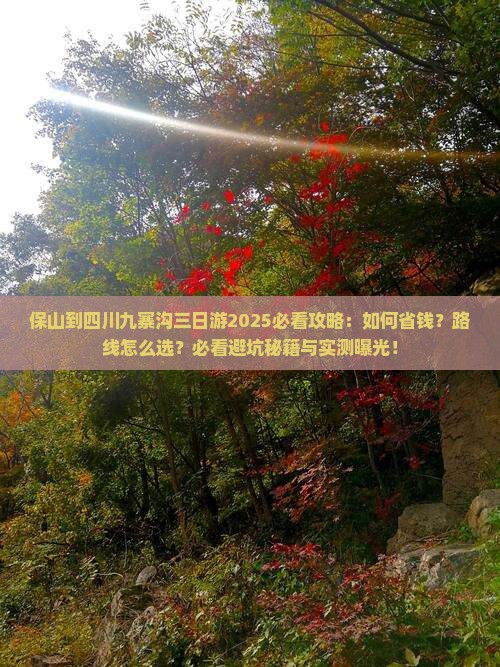 保山到四川九寨沟三日游
