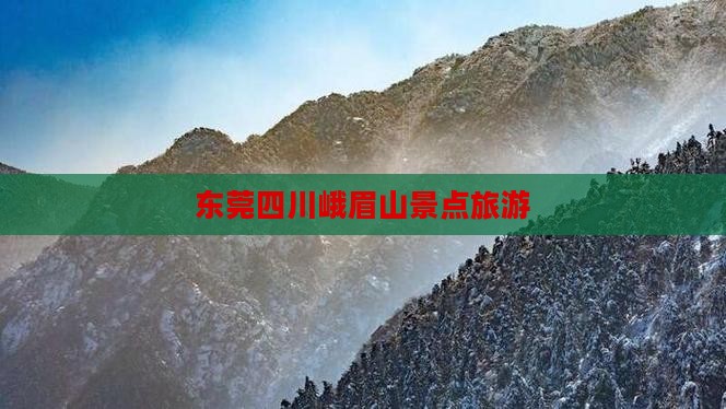 东莞去四川峨眉山团体旅游