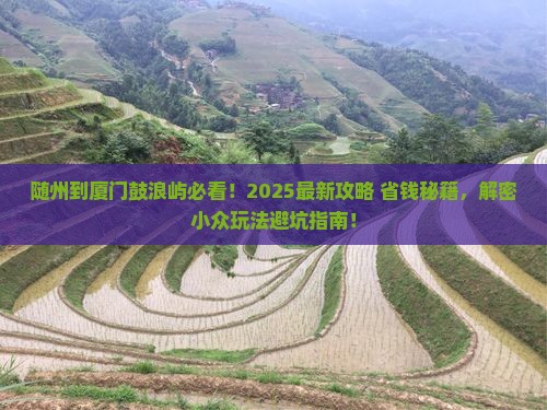 随州到厦门鼓浪屿哪里玩