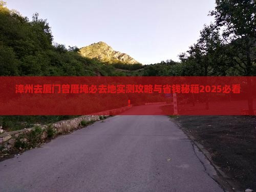 漳州去厦门曾厝埯必去地