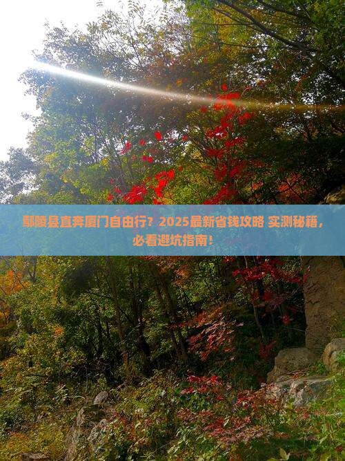 鄢陵县去厦门自由团