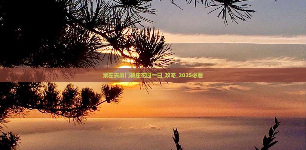 崇左去厦门菽庄花园一日