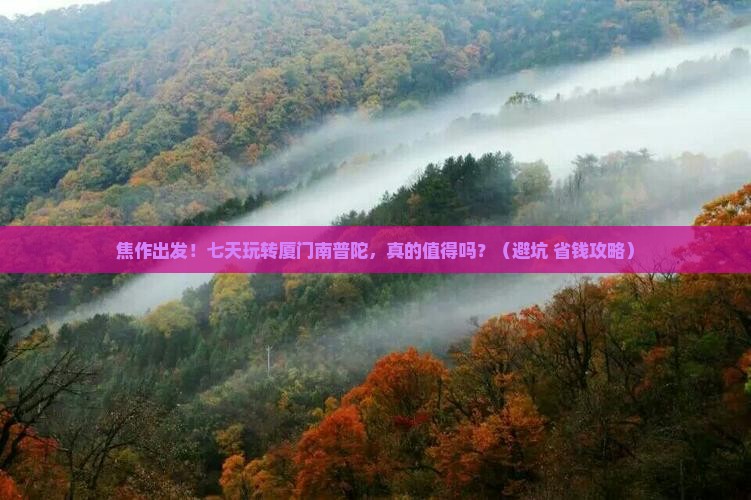 焦作到厦门南普陀七日游
