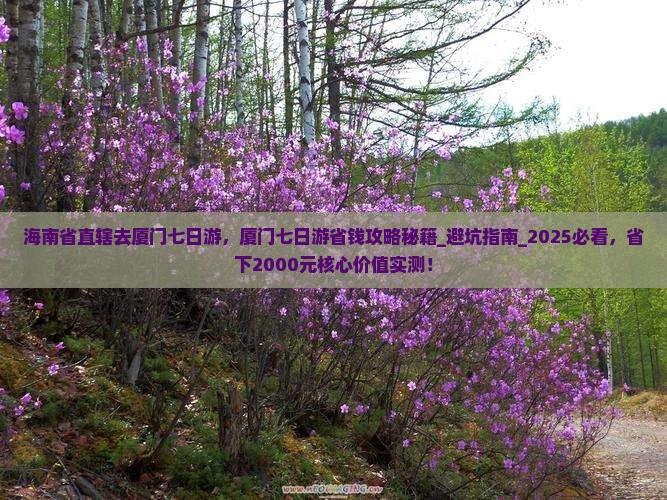海南省直辖去厦门七日游