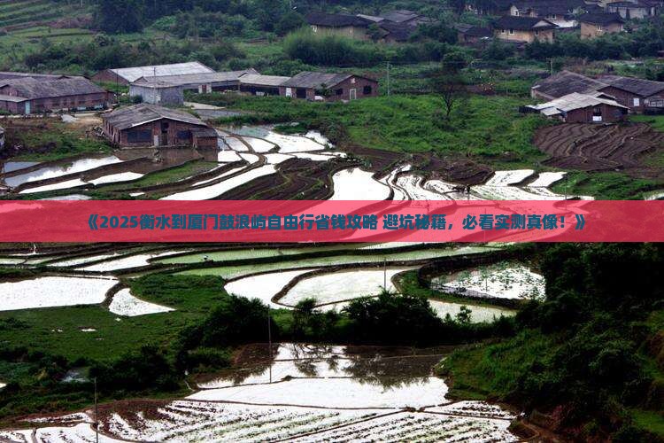 衡水到厦门鼓浪屿自由团