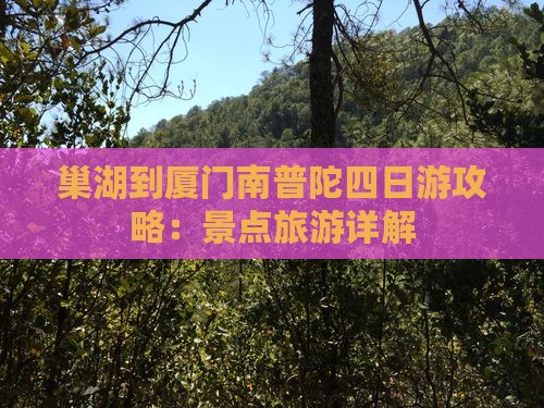 巢湖到厦门南普陀四日游
