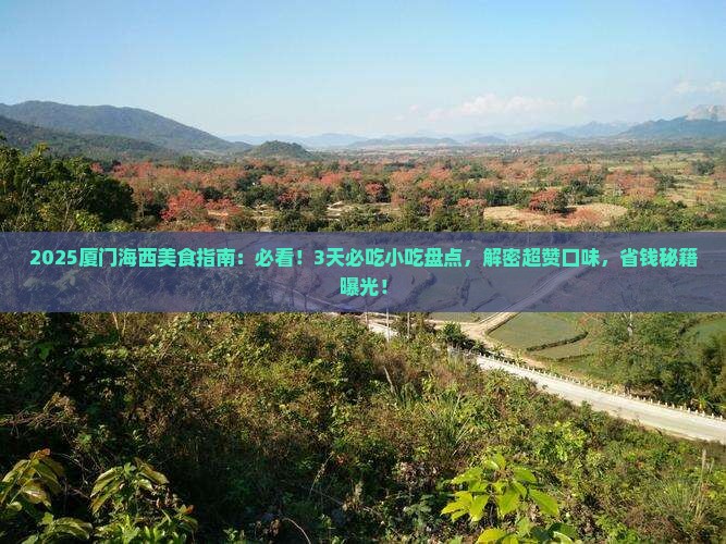 海西到厦门旅游小吃