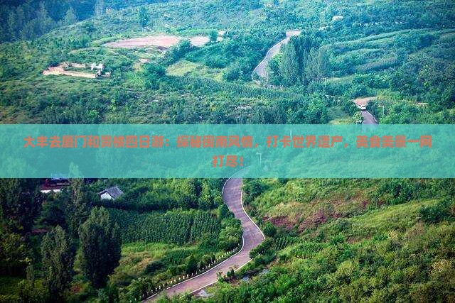 大丰去厦门和贵楼四日游