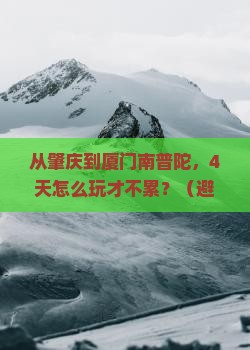 肇庆到厦门南普陀四日游