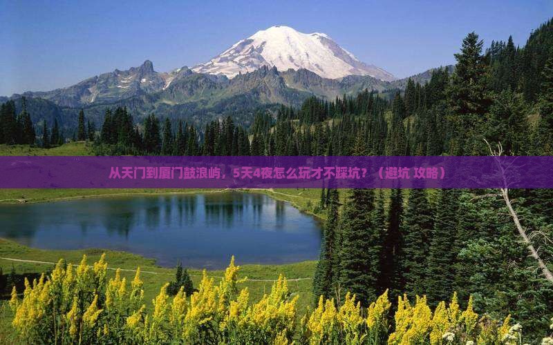 天门去厦门鼓浪屿自由行