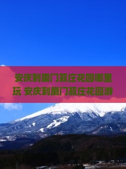 安庆到厦门菽庄花园哪里玩
