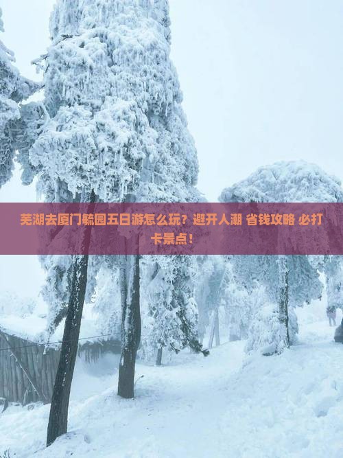 芜湖去厦门毓园五日游