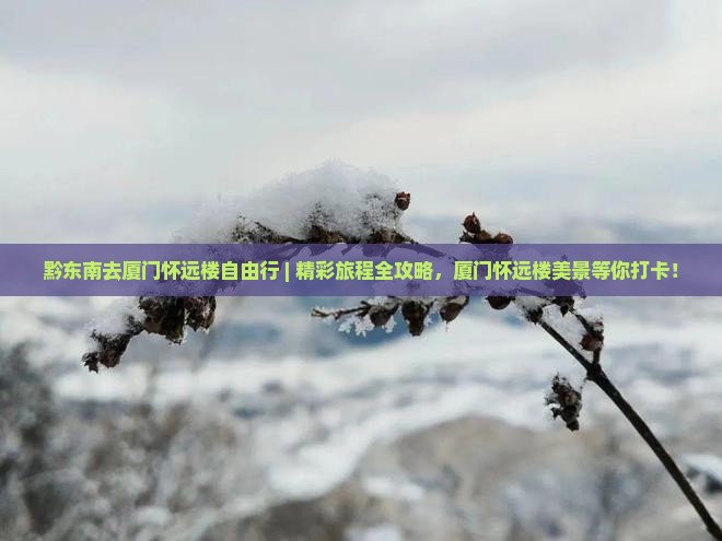 黔东南去厦门怀远楼自由行