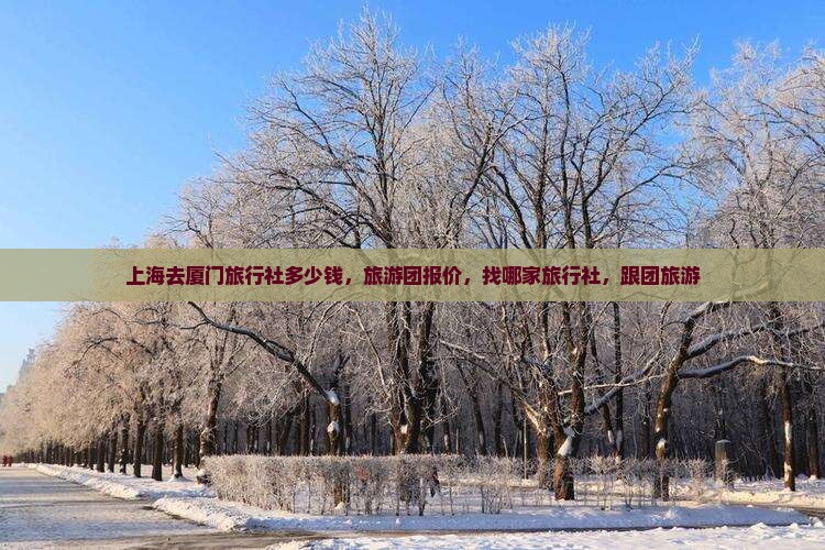 上海去厦门旅行社